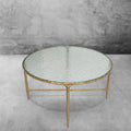 Aurelia Ribbed Glass Round Coffee Table