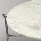 Aurelia Round Horn Marble Coffee Table & Side Table