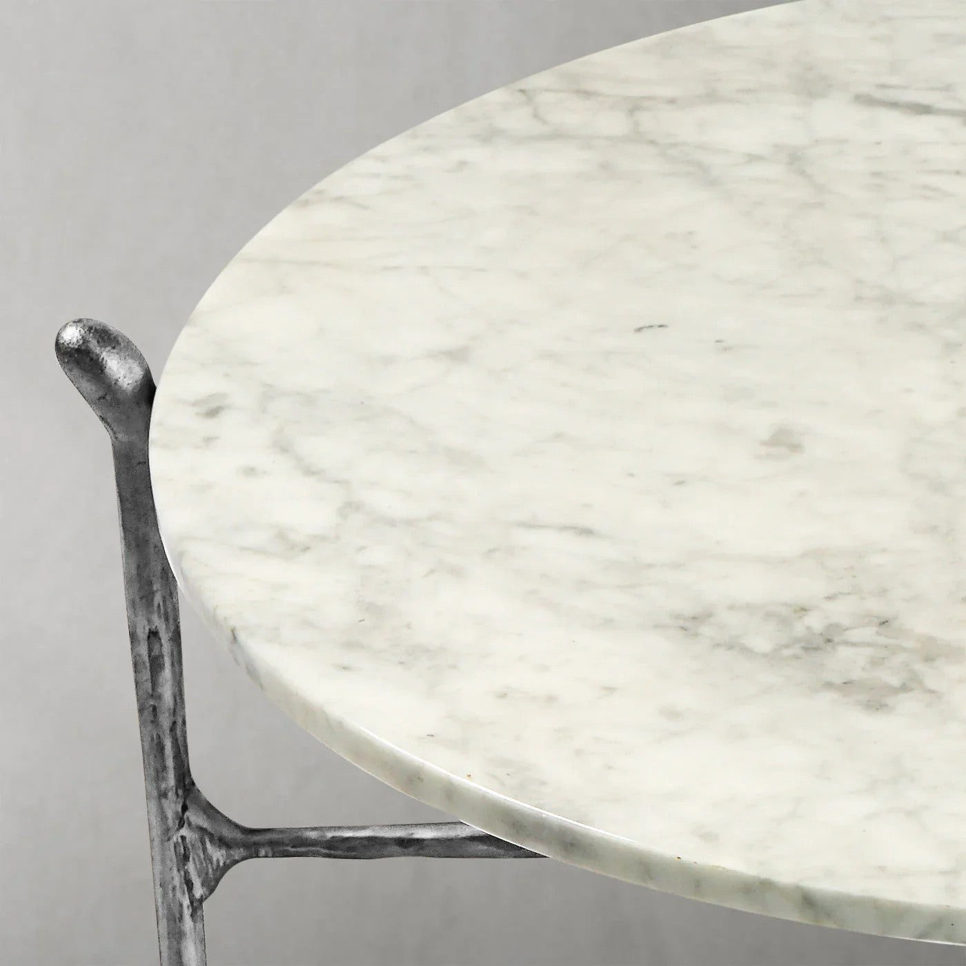 Aurelia Round Horn Marble Coffee Table & Side Table