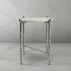 Aurelia Round Horn Marble Coffee Table & Side Table