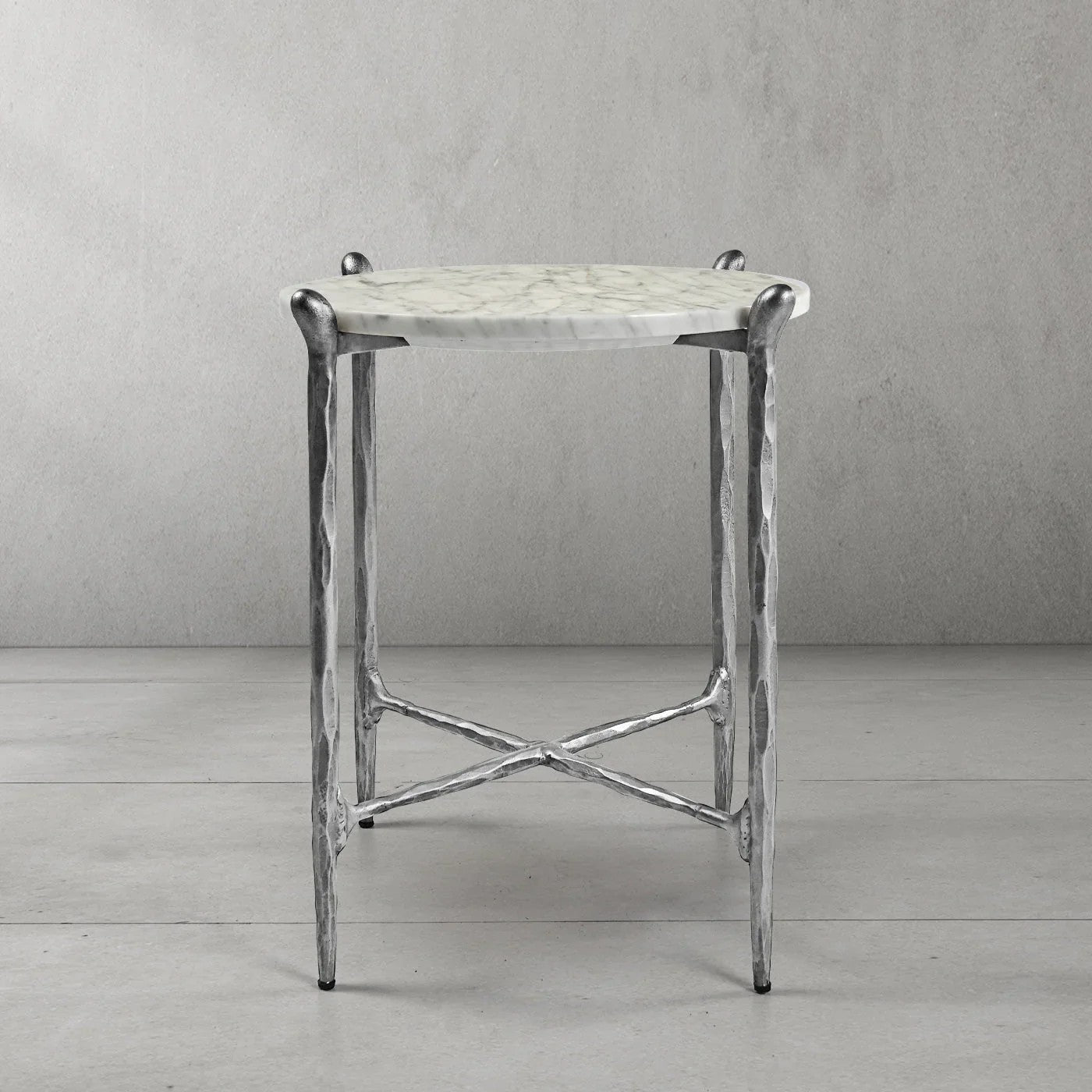 Aurelia Round Horn Marble Coffee Table & Side Table