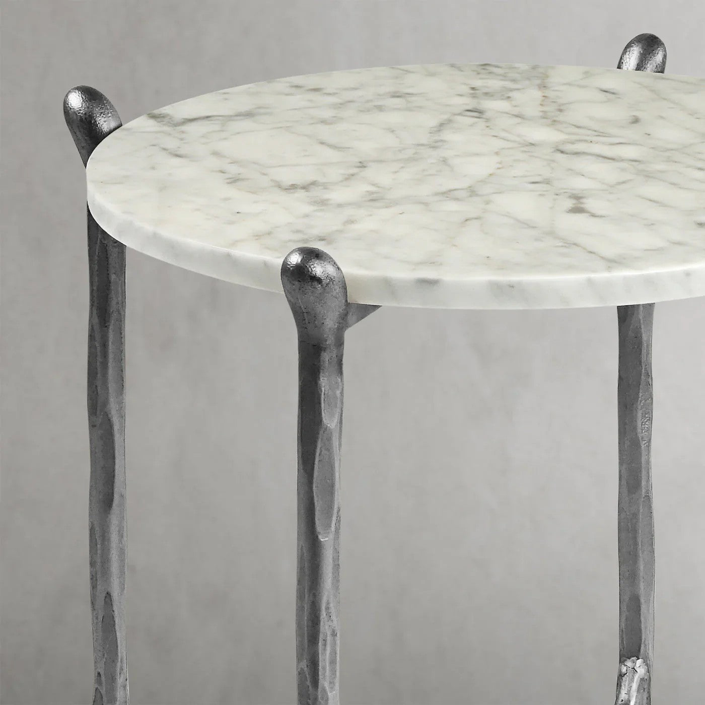 Aurelia Round Horn Marble Coffee Table & Side Table