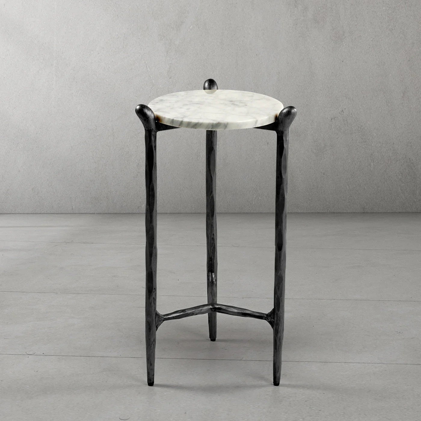Aurelia Round Horn Marble Coffee Table & Side Table