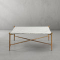 Aurelia Square Horn Marble Coffee Table