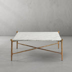 Aurelia Square Horn Marble Coffee Table