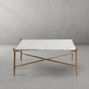 Aurelia Square Horn Marble Coffee Table