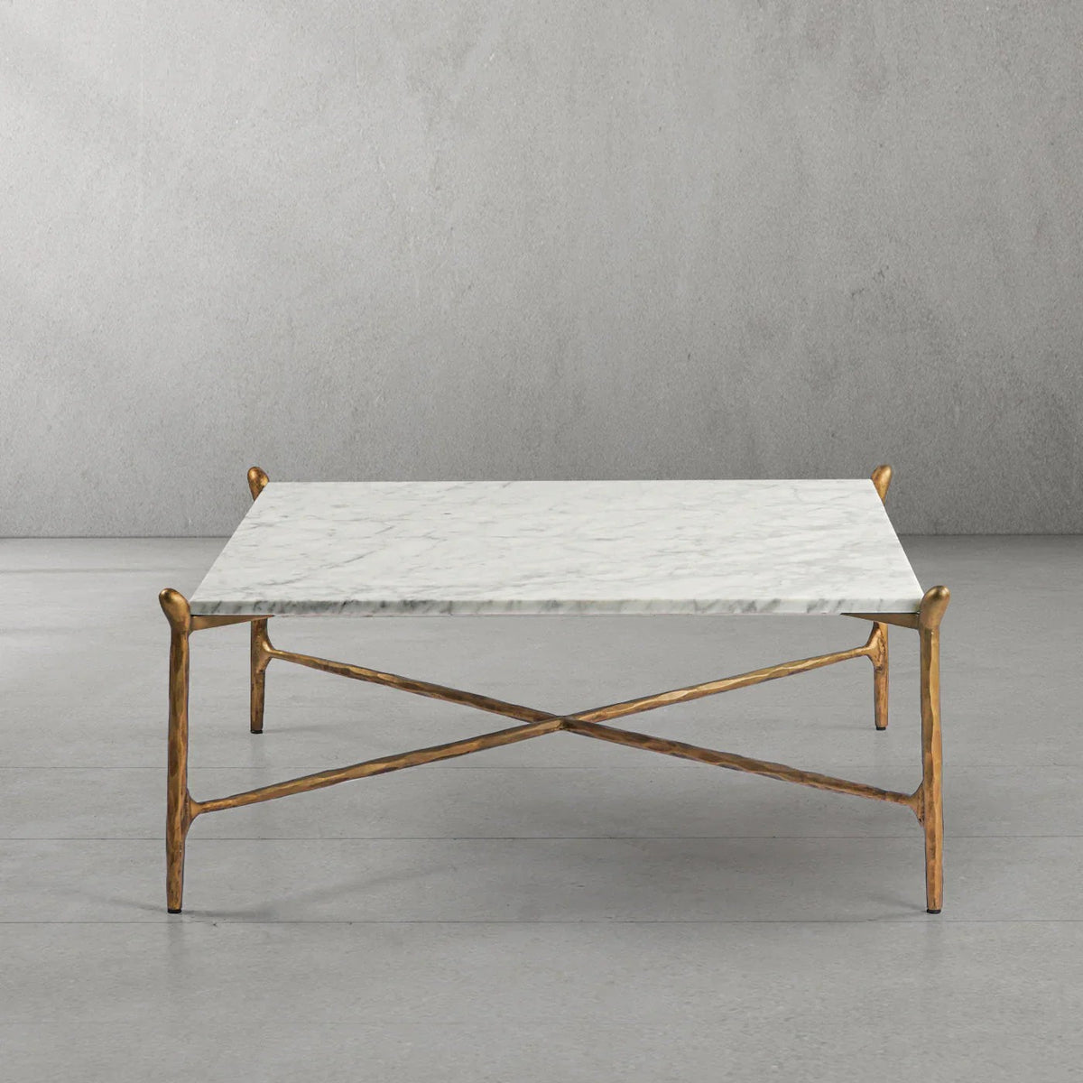 Aurelia Square Horn Marble Coffee Table