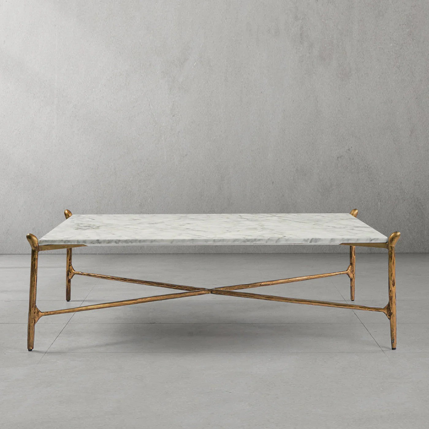 Aurelia Square Horn Marble Coffee Table