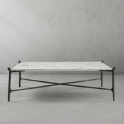 Aurelia Square Horn Marble Coffee Table