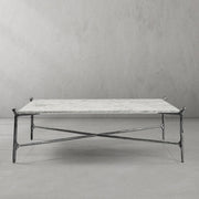 Aurelia Square Horn Marble Coffee Table