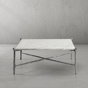 Aurelia Square Horn Marble Coffee Table