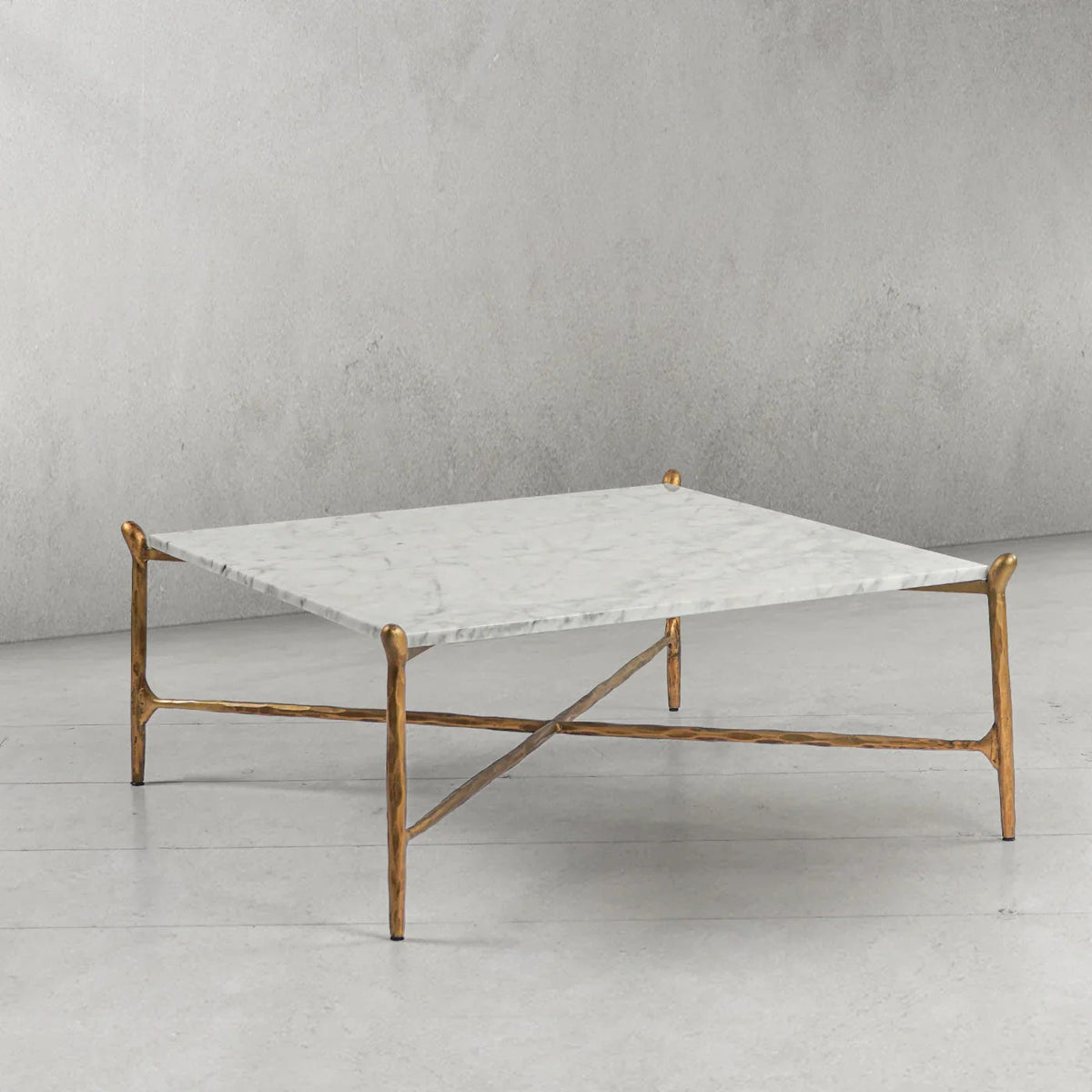 Aurelia Square Horn Marble Coffee Table