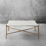 Aurelia Square Horn Marble Coffee Table