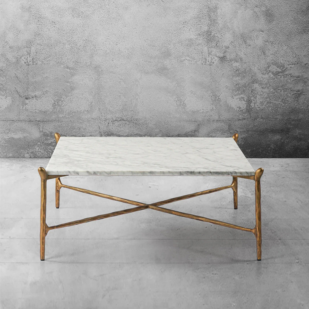 Aurelia Square Horn Marble Coffee Table