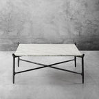 Aurelia Square Horn Marble Coffee Table