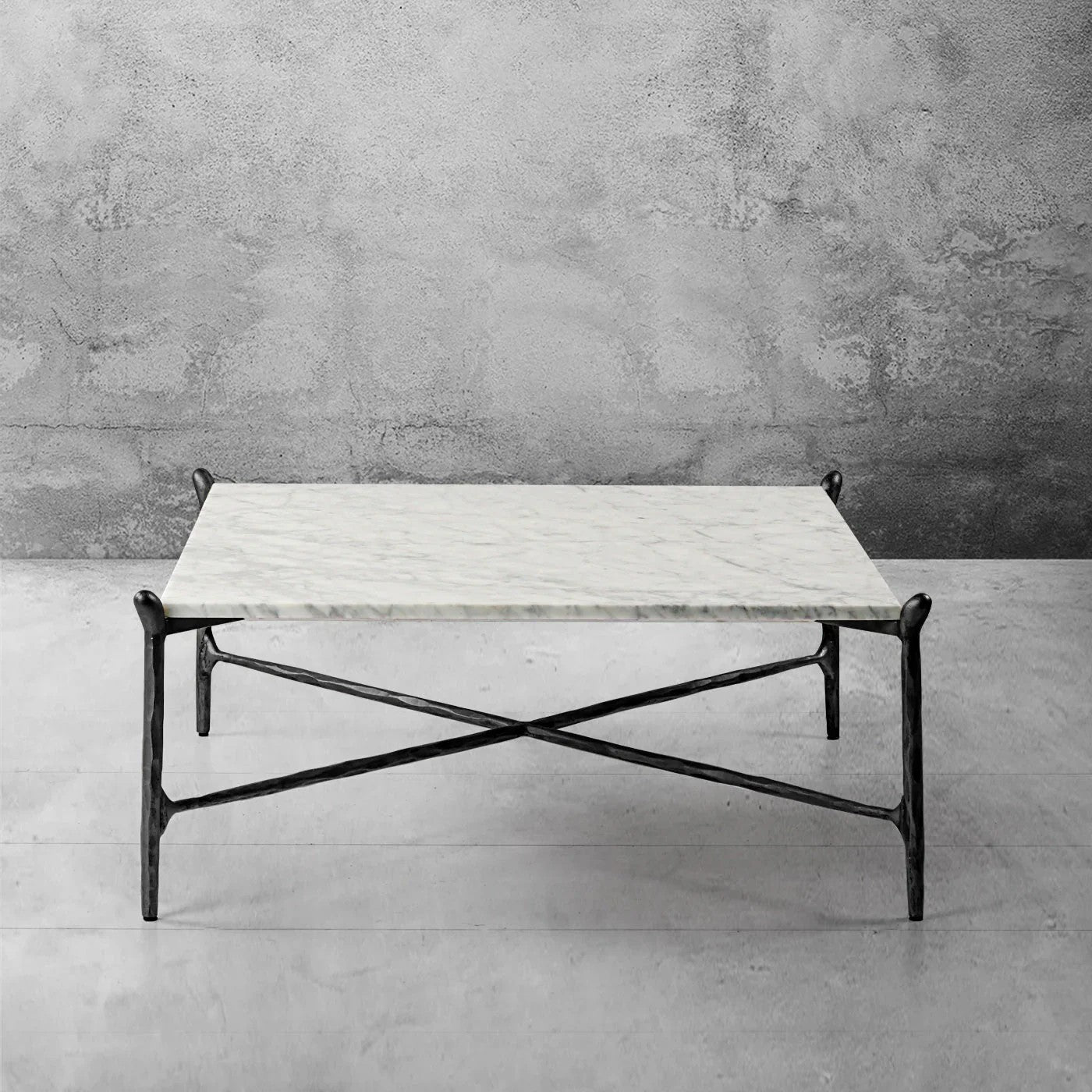 Aurelia Square Horn Marble Coffee Table