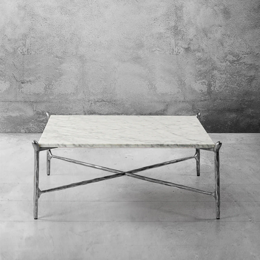 Aurelia Square Horn Marble Coffee Table