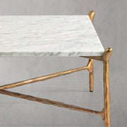 Aurelia Square Horn Marble Coffee Table