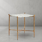 Aurelia Square Marble Side Table