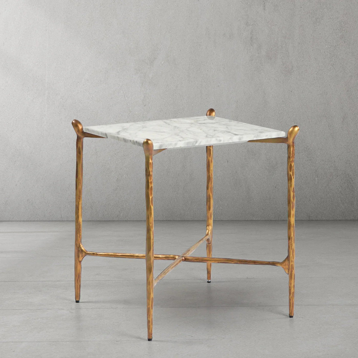 Aurelia Square Marble Side Table