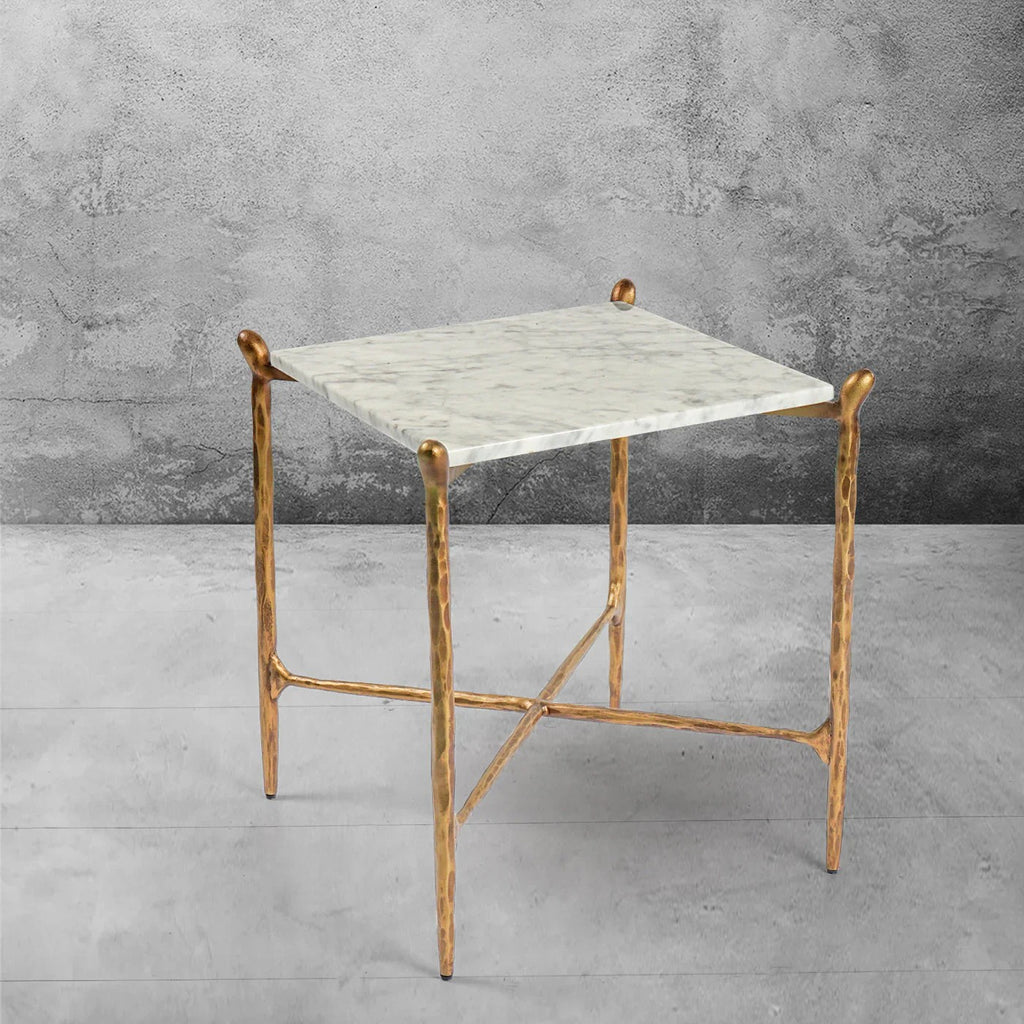 Aurelia Square Marble Side Table