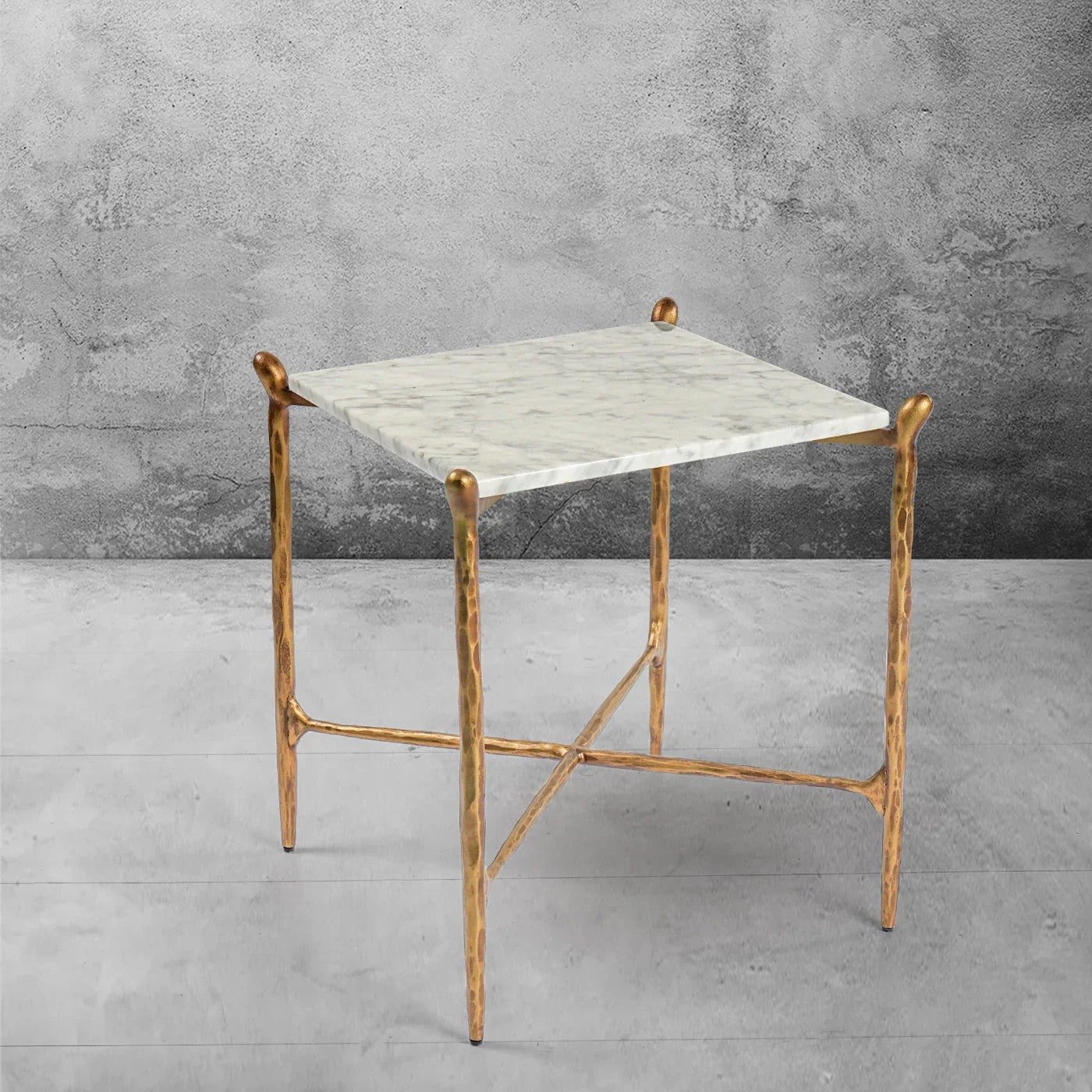 Aurelia Square Marble Side Table