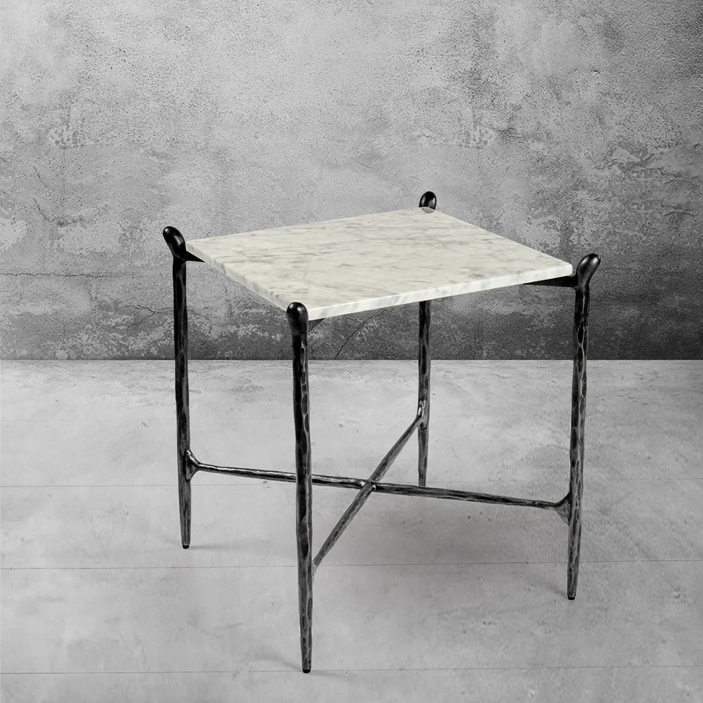 Aurelia Square Marble Side Table