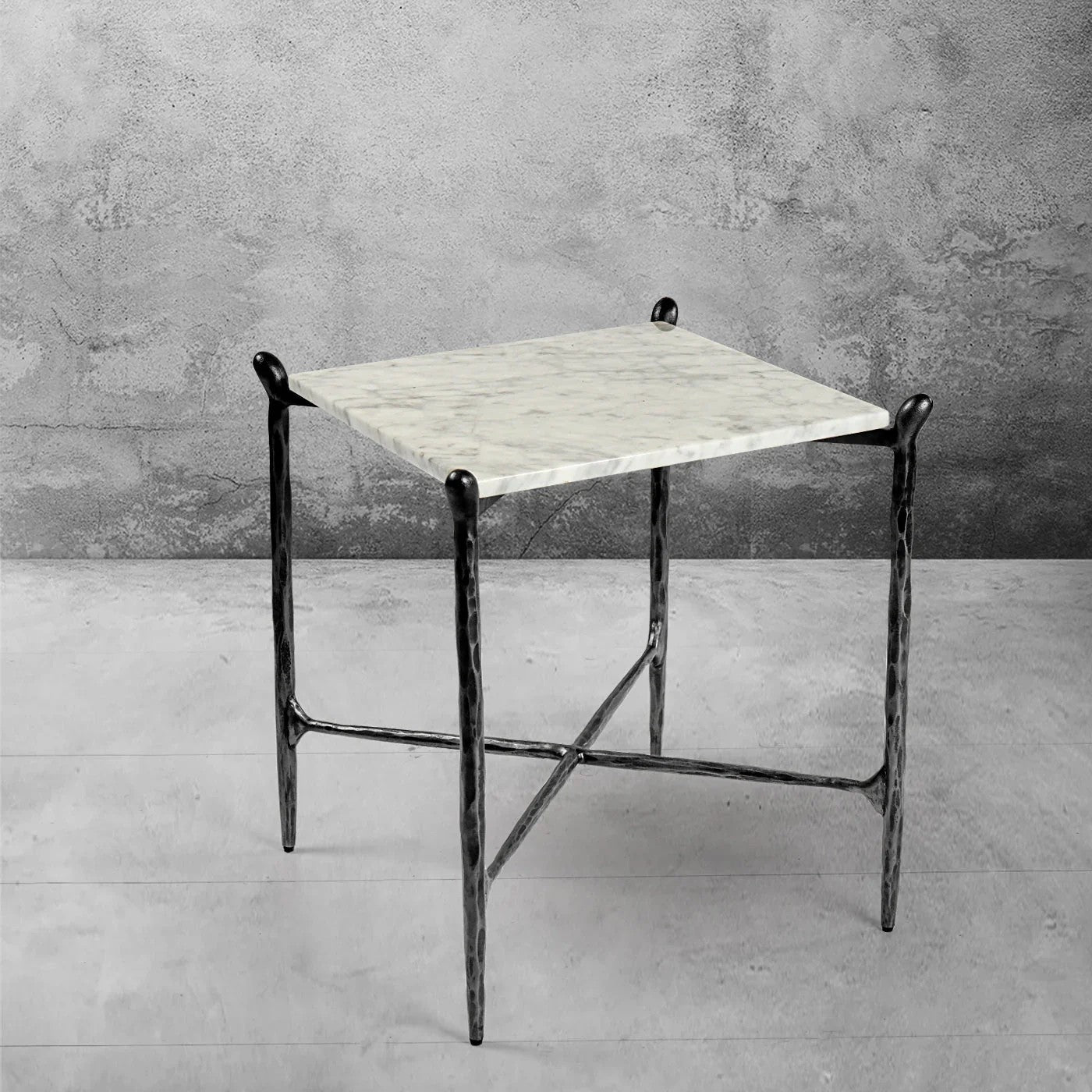Aurelia Square Marble Side Table