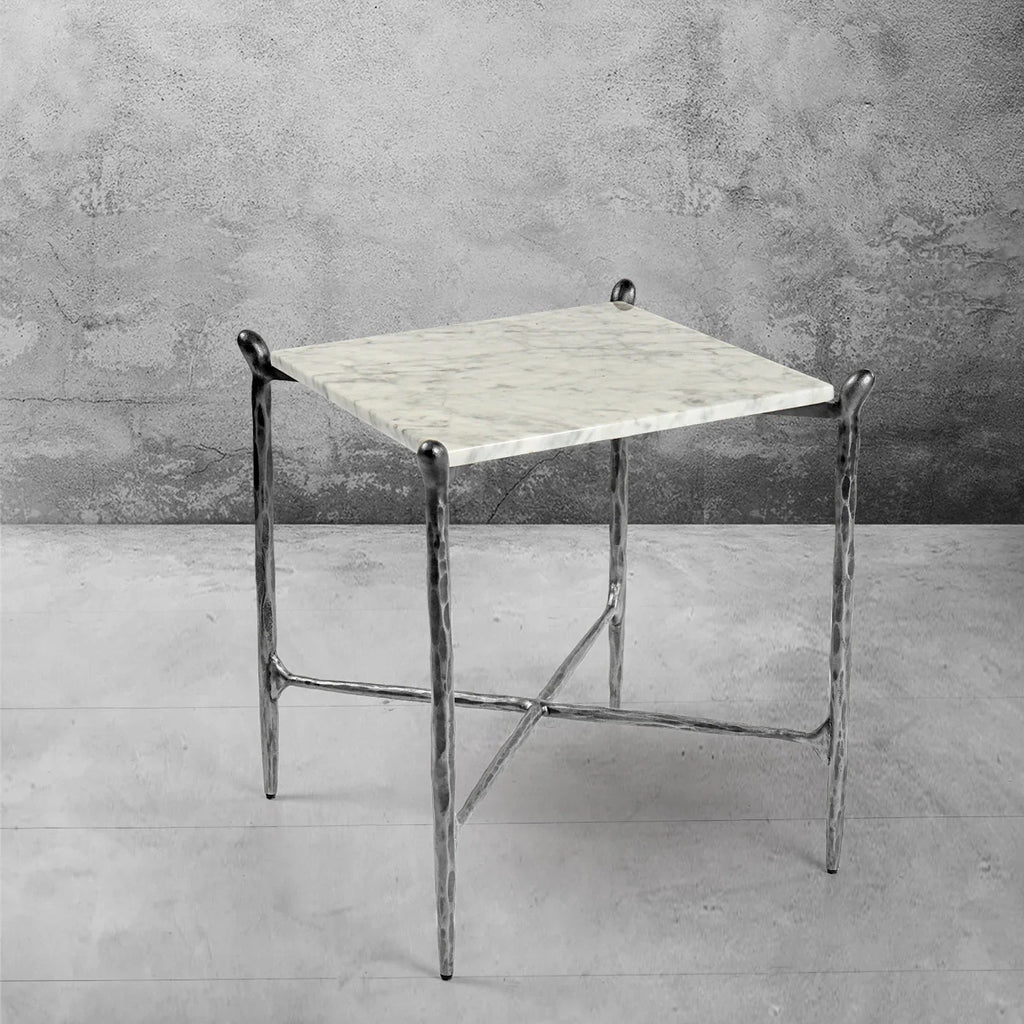 Aurelia Square Marble Side Table