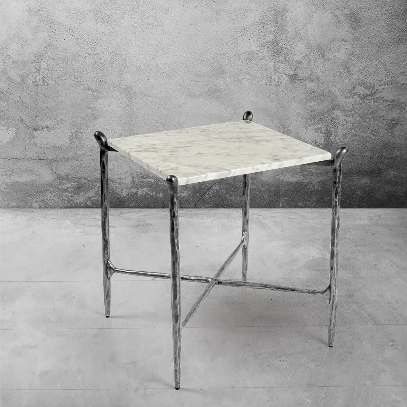 Aurelia Square Marble Side Table