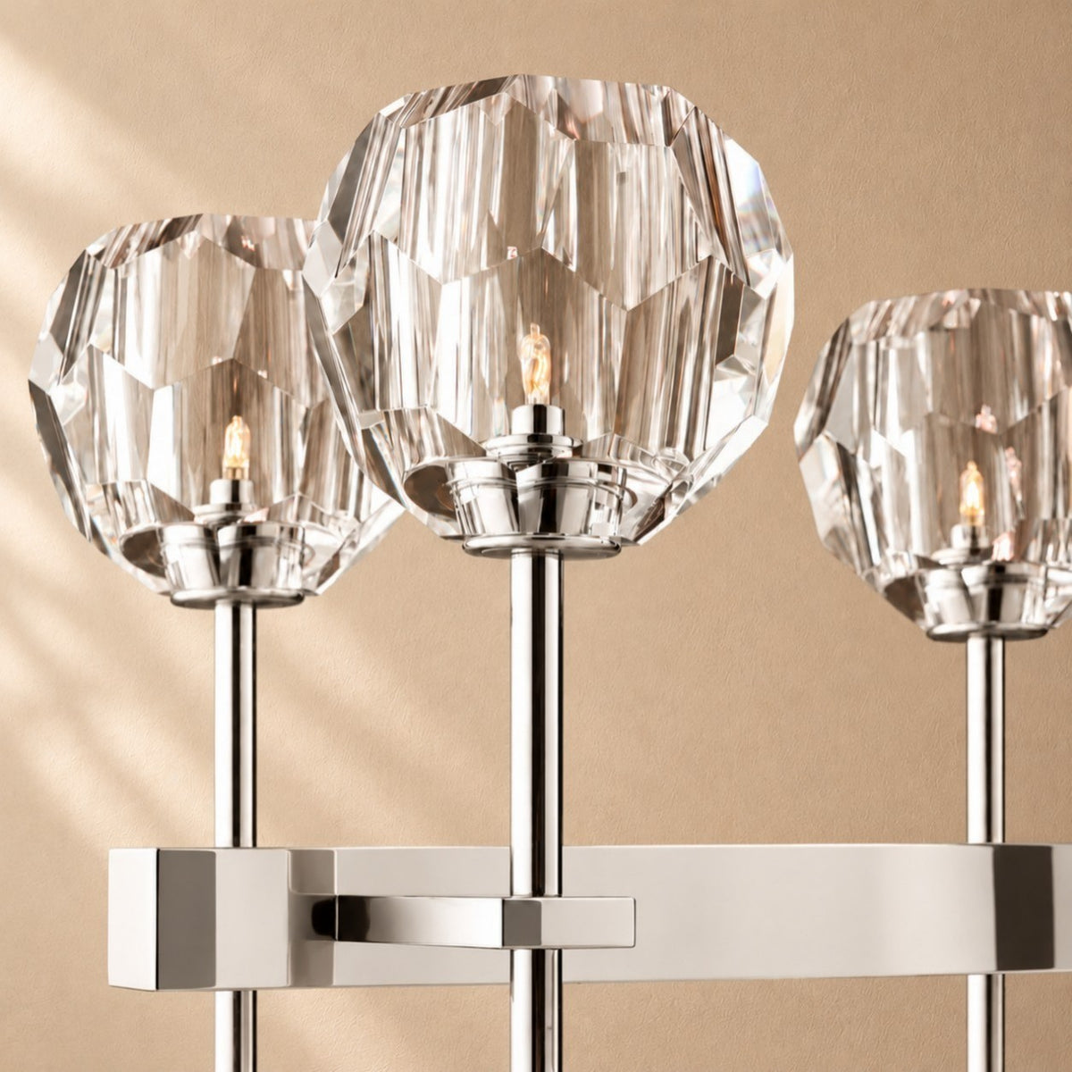 Bouine Glass Double Linear Chandelier