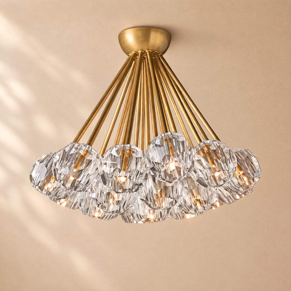 Bouine Glass Flushmount 24''