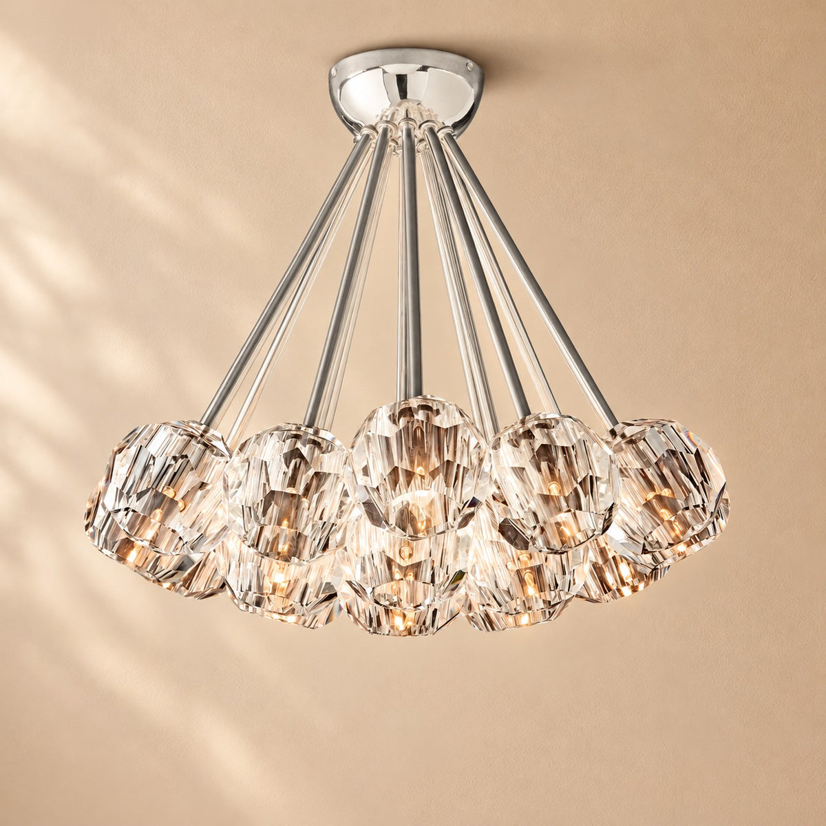 Bouine Glass Flushmount 24''