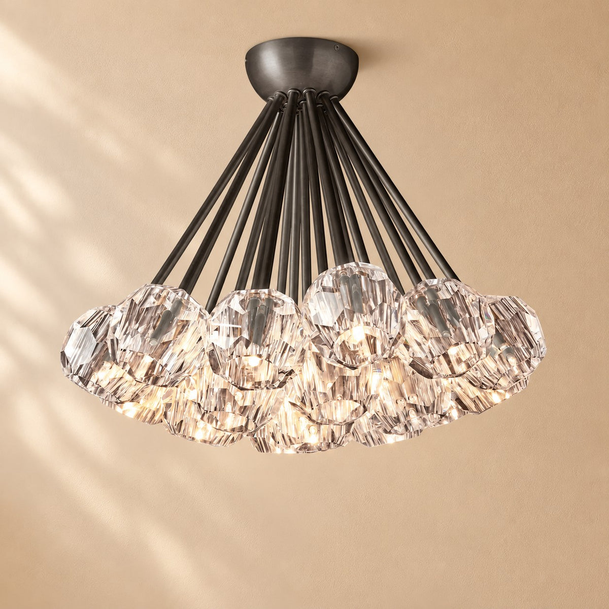 Bouine Glass Flushmount 24''