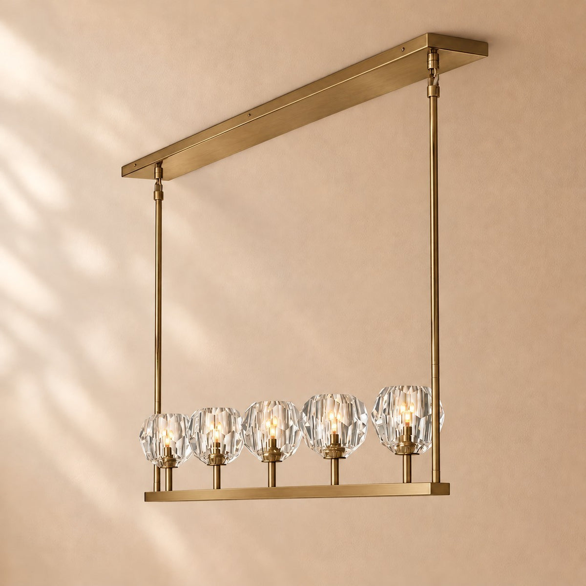 Bouine Glass Linear Chandelier 48''
