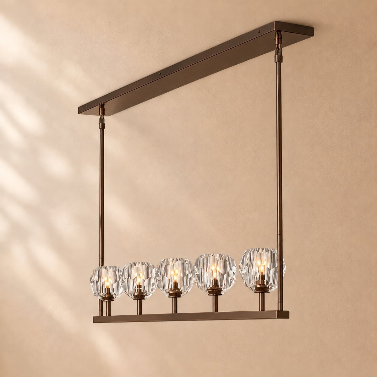 Bouine Glass Linear Chandelier 48''
