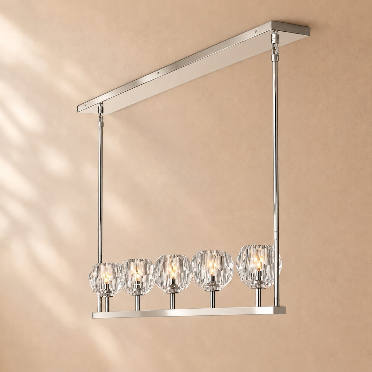Bouine Glass Linear Chandelier 48''