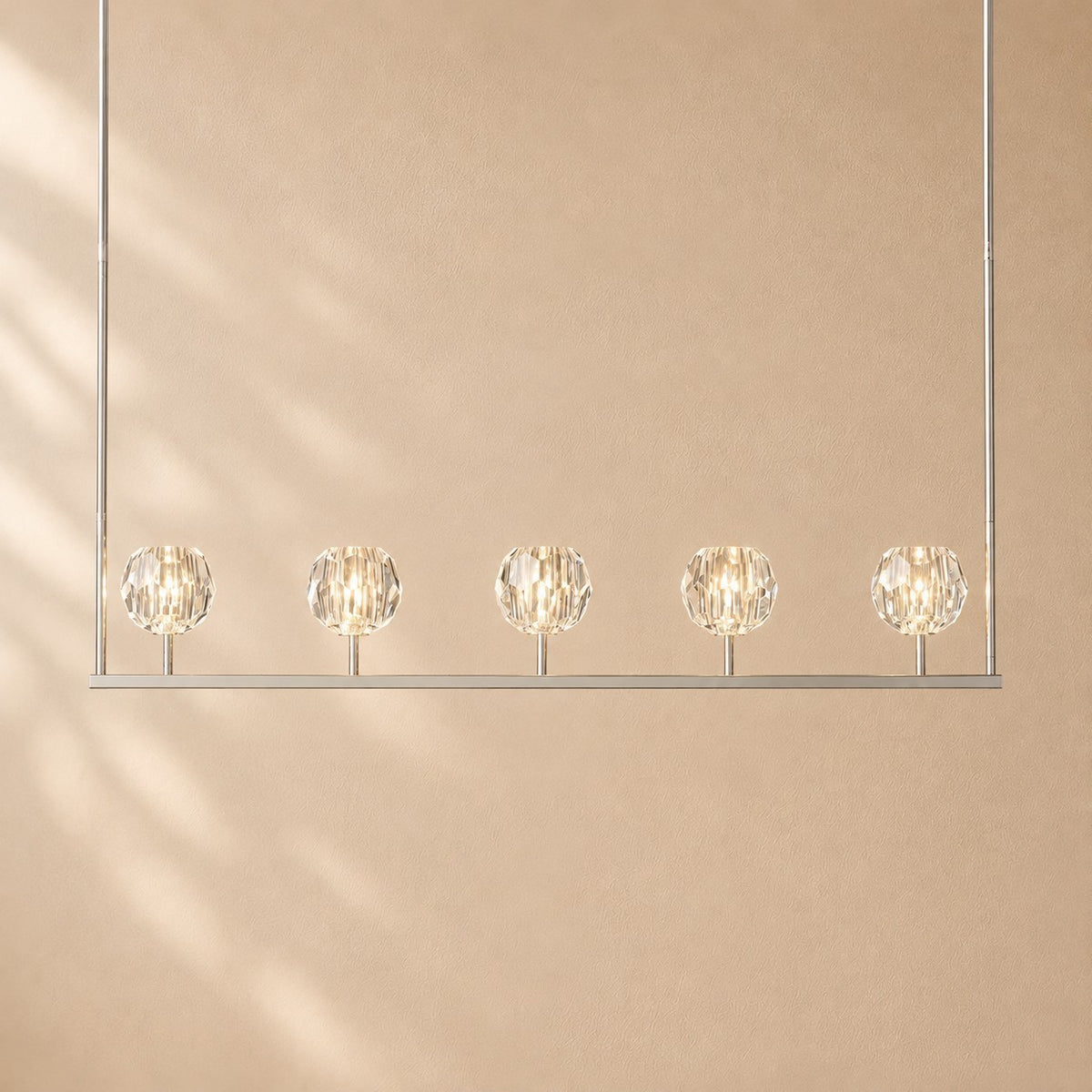Bouine Glass Linear Chandelier 48''