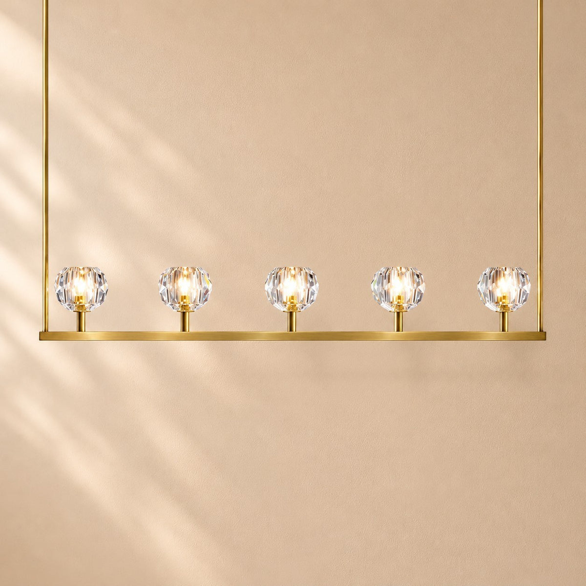 Bouine Glass Linear Chandelier 48''
