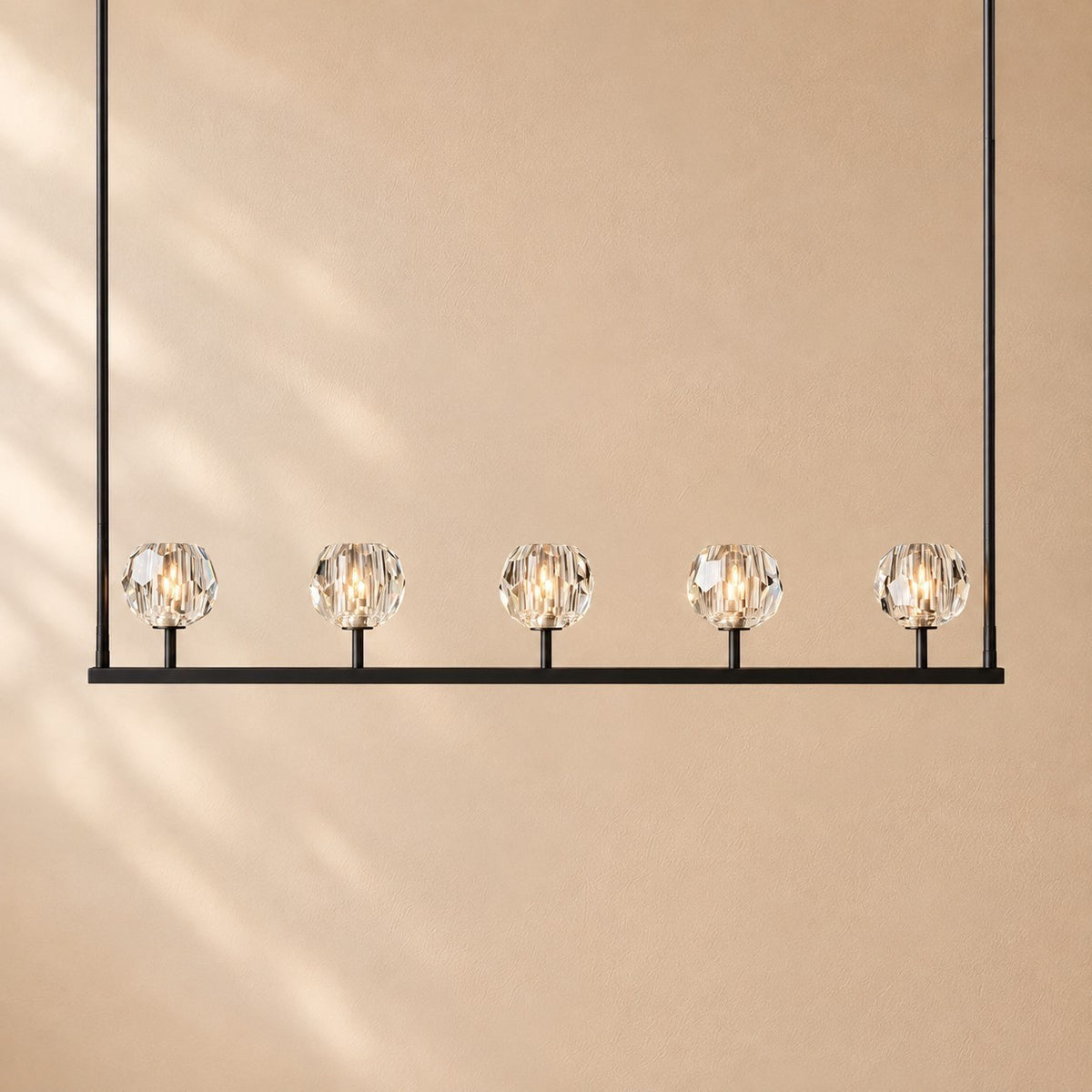 Bouine Glass Linear Chandelier 48''