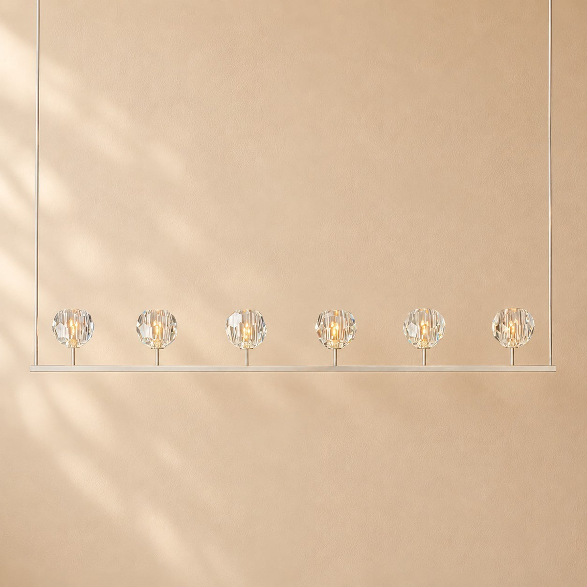 Bouine Glass Linear Chandelier 60''