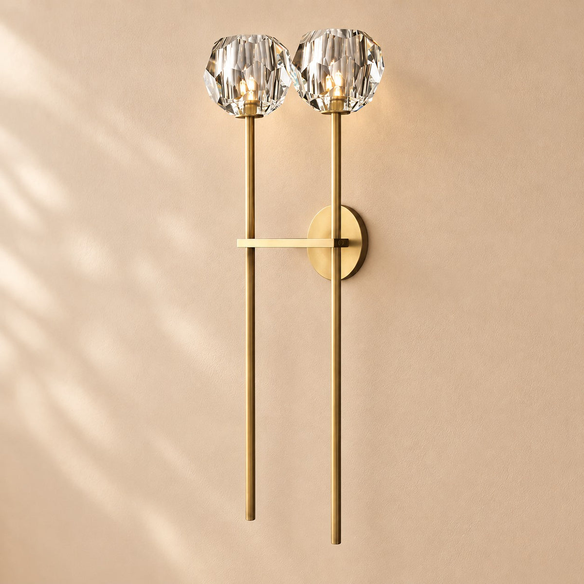 Bouine Glass Grand Double Sconce 28''