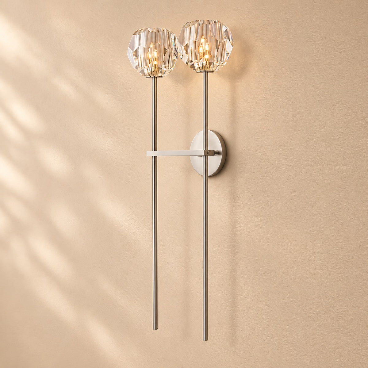 Bouine Glass Grand Double Sconce 28''