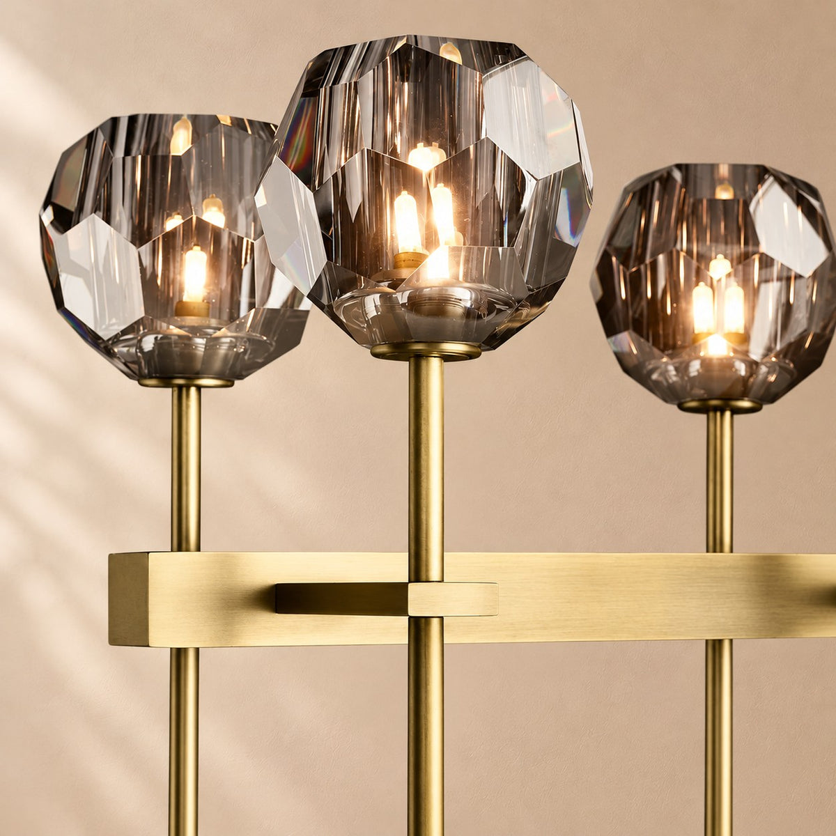 Bouine Glass Double Linear Chandelier