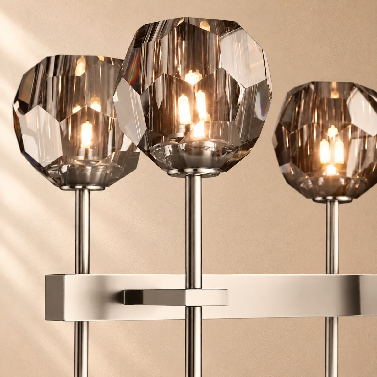 Bouine Glass Double Linear Chandelier