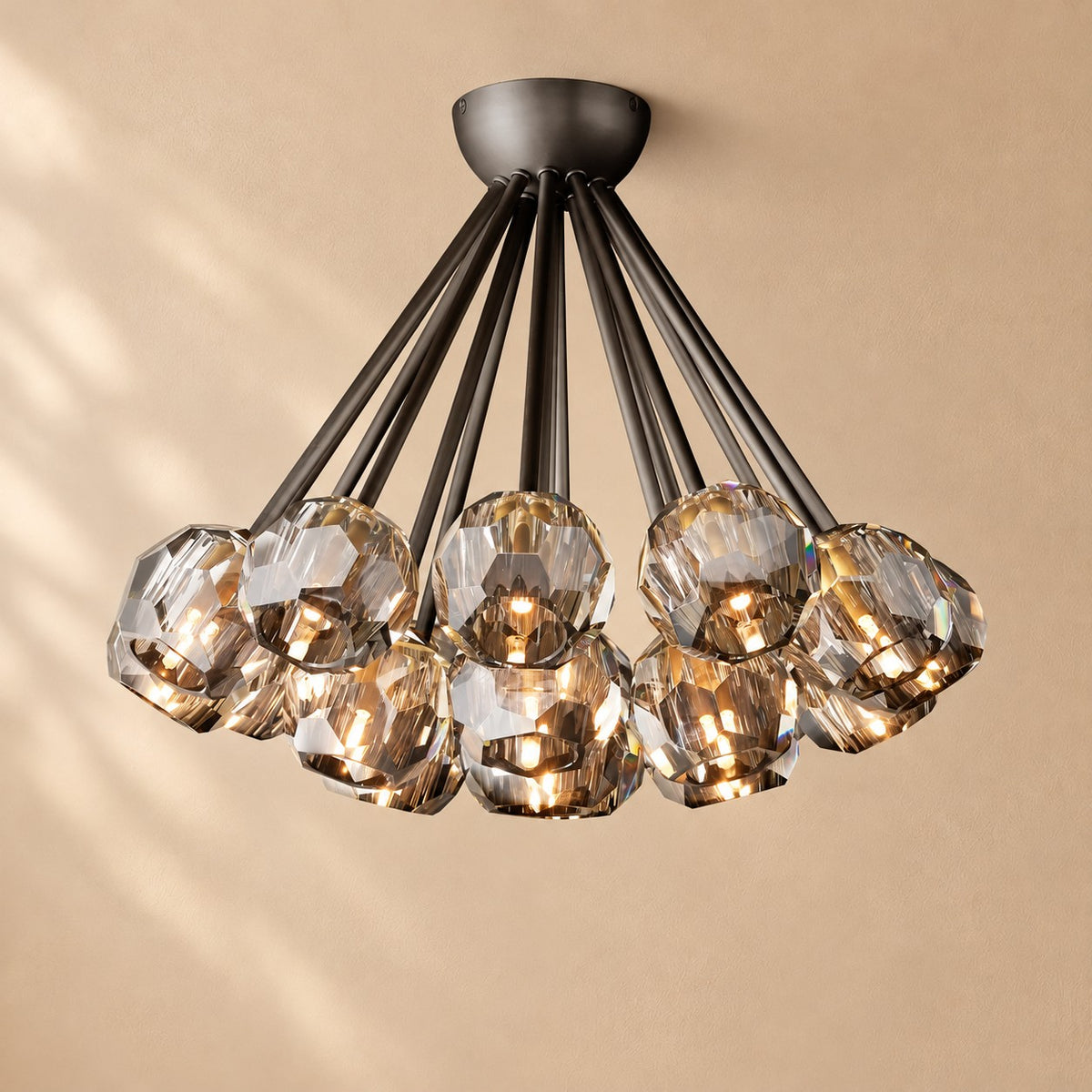 Bouine Glass Flushmount 24''
