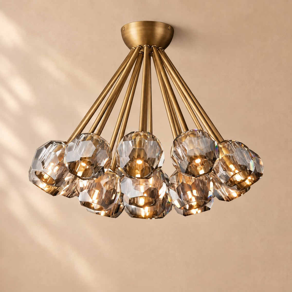 Bouine Glass Flushmount 24''