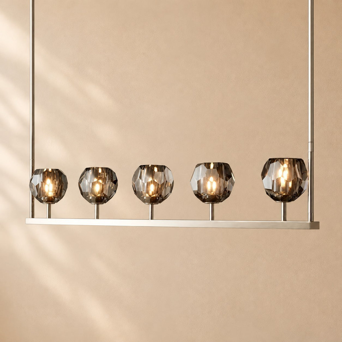 Bouine Glass Linear Chandelier 48''