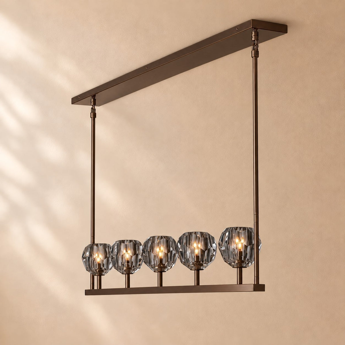 Bouine Glass Linear Chandelier 48''