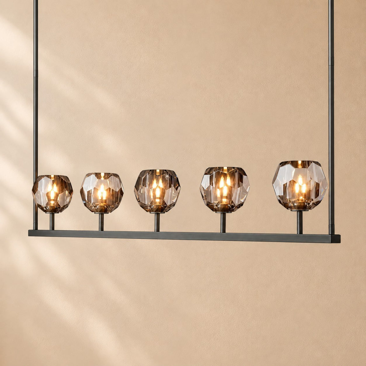 Bouine Glass Linear Chandelier 48''